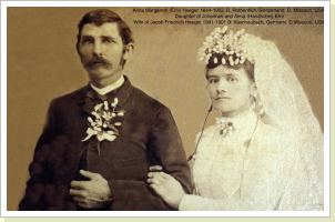 Jakob und Anna Margaretha (Erny) Heeger (Anna geb. 1843 in Rothenfluh)