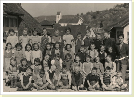 1953 mit Lehrer Lutz